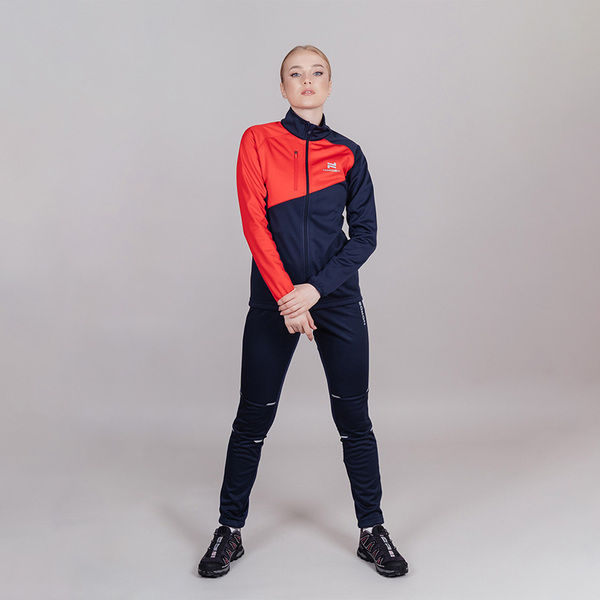 Разминочная куртка NordSki W Premium SoftShell женская т.син/красный (вид 6) Разминочная куртка NordSki W Premium SoftShell женская т.син/красный (фото, вид 6)