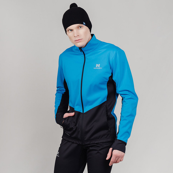 Разминочная куртка NordSki M Pro Light мужская син/черный (вид 1) Разминочная куртка NordSki M Pro Light мужская син/черный (фото, вид 1)