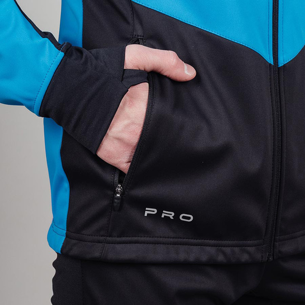 Разминочная куртка NordSki M Pro Light мужская син/черный (вид 3) Разминочная куртка NordSki M Pro Light мужская син/черный (фото, вид 3)