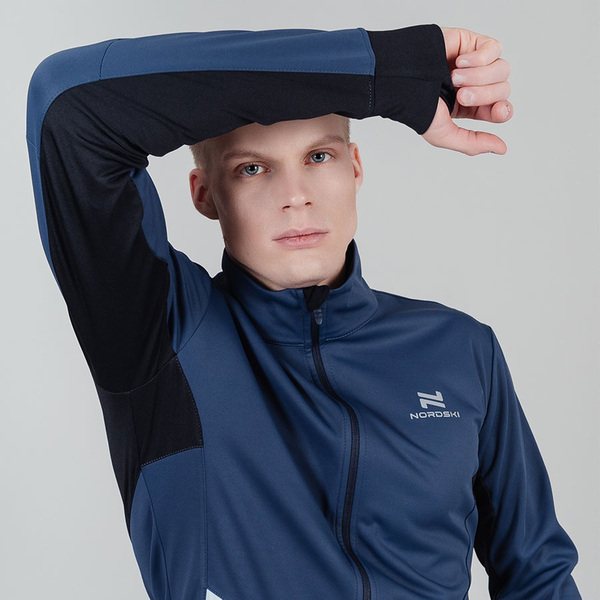 Разминочная куртка NordSki M Pro мужская т.синий (вид 2) Разминочная куртка NordSki M Pro мужская т.синий (фото, вид 2)