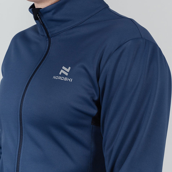 Разминочная куртка NordSki M Pro мужская т.синий (вид 3) Разминочная куртка NordSki M Pro мужская т.синий (фото, вид 3)