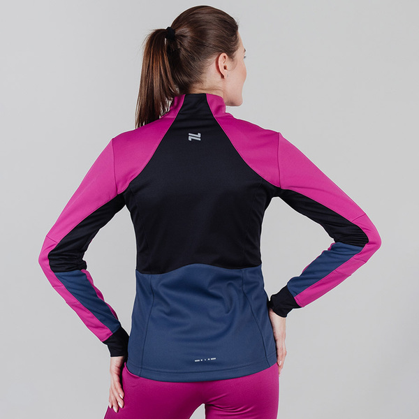 Разминочная куртка NordSki W Pro женская фуксия/синий (вид 5) Разминочная куртка NordSki W Pro женская фуксия/синий (фото, вид 5)