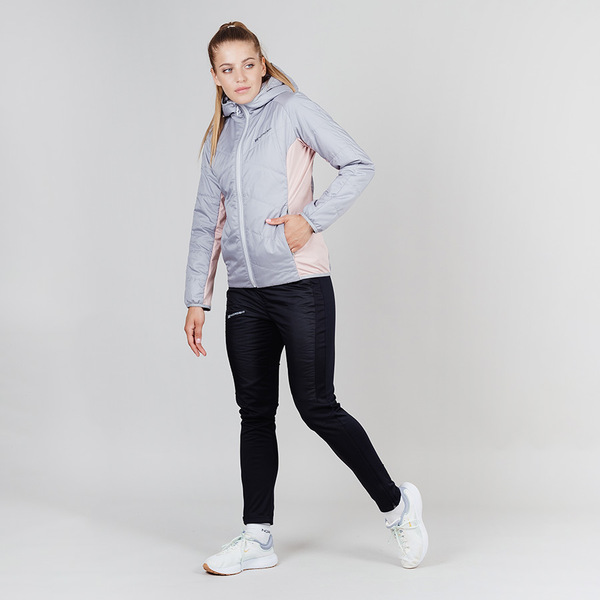 Разминочная куртка NordSki W Hybrid Warm женская св.серый (вид 9) Разминочная куртка NordSki W Hybrid Warm женская св.серый (фото, вид 9)