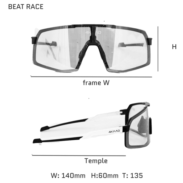  4KAAD Beat Race (2 ) White-Black/Silver (,  3)