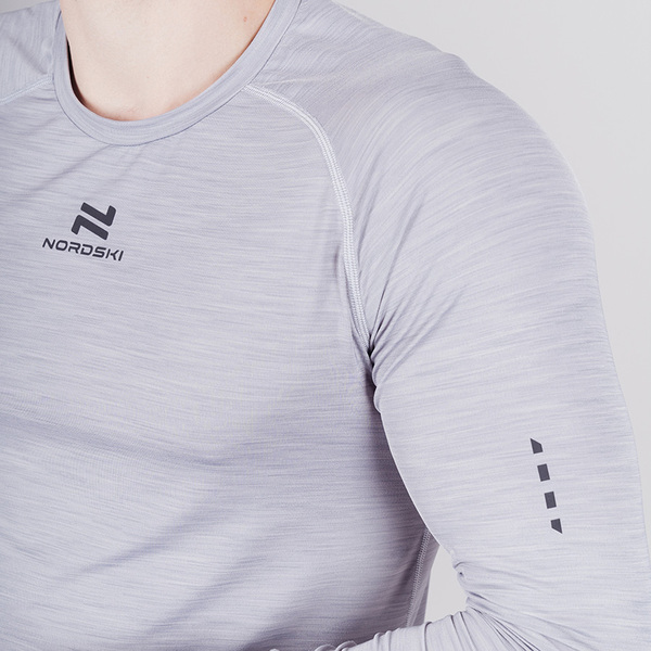 Рубашка с длинным рукавом NordSki M Pro мужская Grey (вид 3) Рубашка с длинным рукавом NordSki M Pro мужская Grey (фото, вид 3)