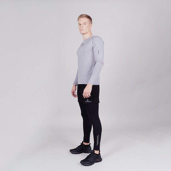 Рубашка с длинным рукавом NordSki M Pro мужская Grey (вид 5) Рубашка с длинным рукавом NordSki M Pro мужская Grey (фото, вид 5)