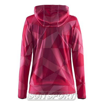 Толстовка Craft W Logo Hood женская розовый (вид 1) Толстовка Craft W Logo Hood женская розовый (фото, вид 1)