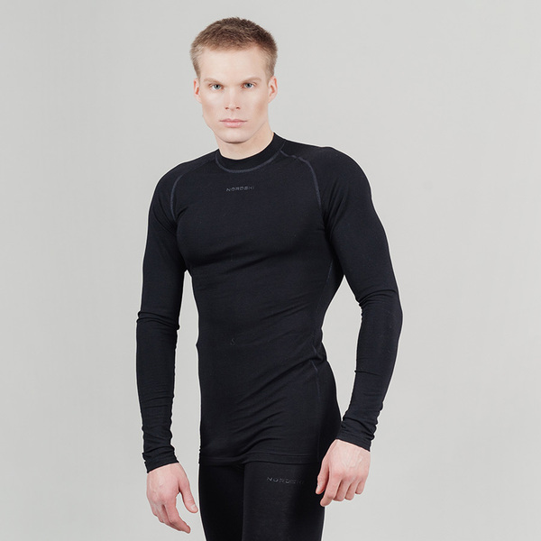 Термобелье Комплект NordSki M Wool мужской черный (вид 1) Термобелье Комплект NordSki M Wool мужской черный (фото, вид 1)