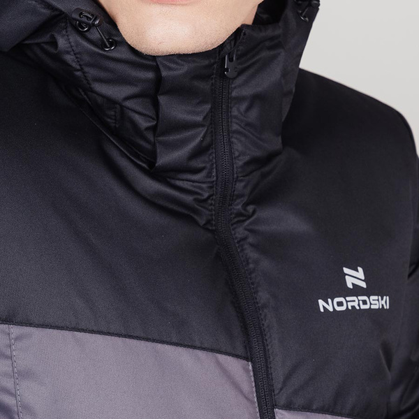 Утепленная куртка NordSki M Active мужская черн/серый (вид 3) Утепленная куртка NordSki M Active мужская черн/серый (фото, вид 3)