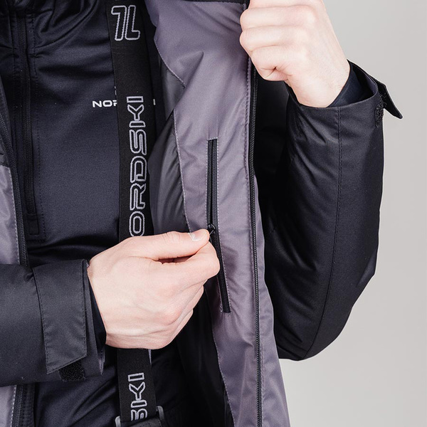 Утепленная куртка NordSki M Active мужская черн/серый (вид 6) Утепленная куртка NordSki M Active мужская черн/серый (фото, вид 6)