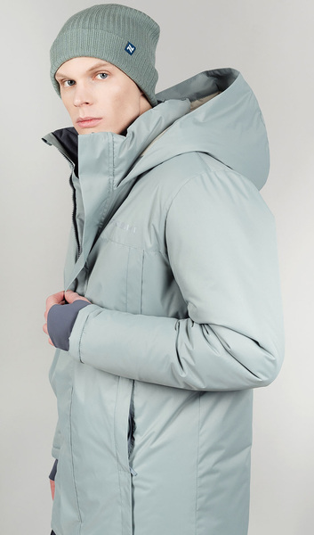 Утепленная куртка-парка NordSki M Smoky Mint (вид 2) Утепленная куртка-парка NordSki M Smoky Mint (фото, вид 2)
