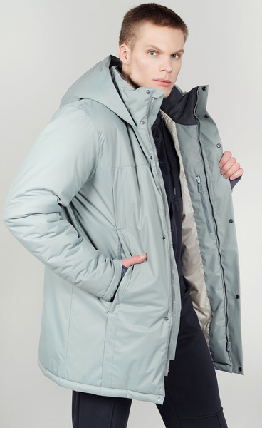 Утепленная куртка-парка NordSki M Smoky Mint (вид 3) Утепленная куртка-парка NordSki M Smoky Mint (фото, вид 3)