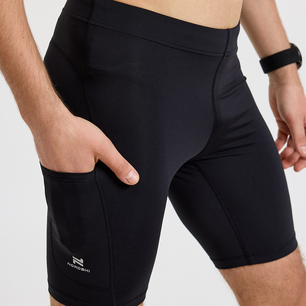 Шорты обтягивающие NordSki M Run 2.0 мужские Black (вид 1) Шорты обтягивающие NordSki M Run 2.0 мужские Black (фото, вид 1)