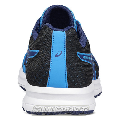 Кроссовки беговые Asics M Patriot 8 черн/голубой (вид 2) Кроссовки беговые Asics M Patriot 8 черн/голубой (фото, вид 2)
