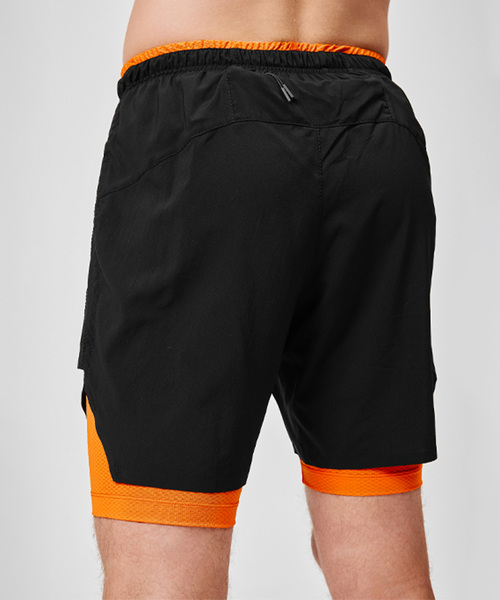 Шорты с лосинами NordSki M Pro Energy мужские Black/Orange (вид 2) Шорты с лосинами NordSki M Pro Energy мужские Black/Orange (фото, вид 2)