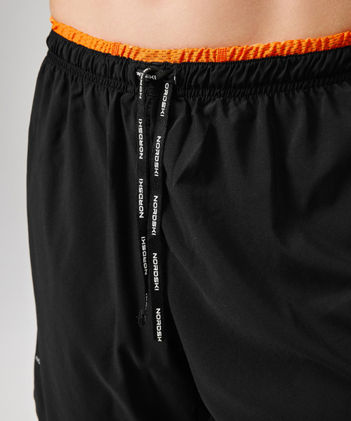 Шорты с лосинами NordSki M Pro Energy мужские Black/Orange (вид 3) Шорты с лосинами NordSki M Pro Energy мужские Black/Orange (фото, вид 3)