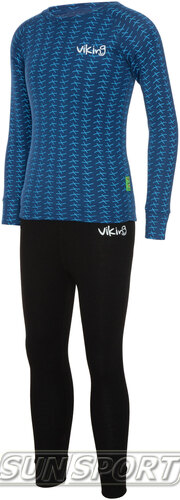 Термобелье Комплект Viking JR Nino детский синий (вид 2) Термобелье Комплект Viking JR Nino детский синий (фото, вид 2)