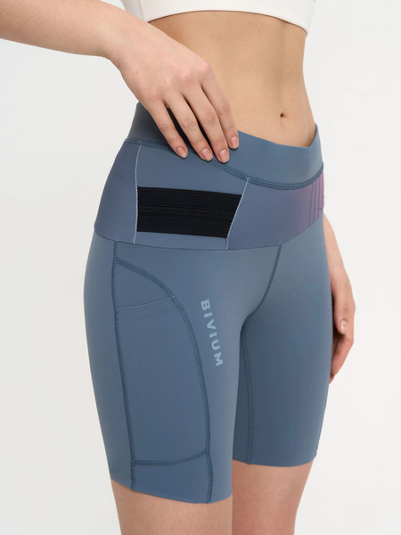 Шорты обтягивающие Bivium W Спринт 2.0 графит/розовый (вид 2) Шорты обтягивающие Bivium W Спринт 2.0 графит/розовый (фото, вид 2)