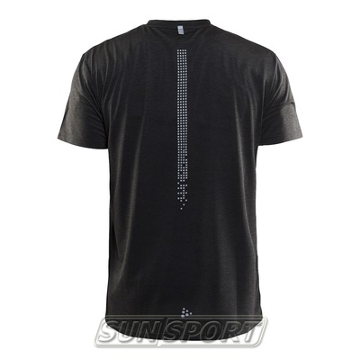 Футболка Craft M Mind Run Reflective мужская черный (вид 1) Футболка Craft M Mind Run Reflective мужская черный (фото, вид 1)