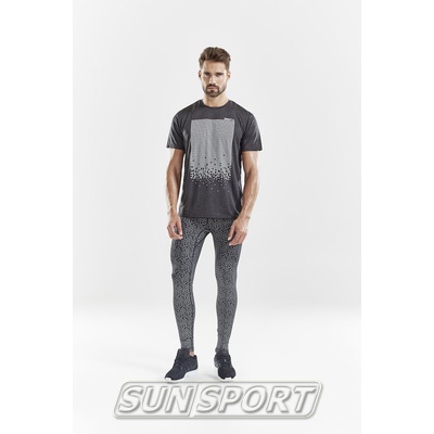 Футболка Craft M Mind Run Reflective мужская черный (вид 3) Футболка Craft M Mind Run Reflective мужская черный (фото, вид 3)