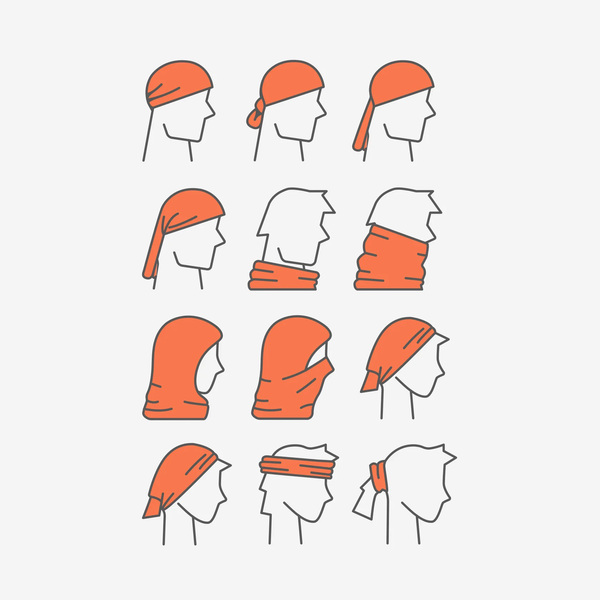 Бандана-баф Spine салат/голубой (вид 2) Бандана-баф Spine салат/голубой (фото, вид 2)