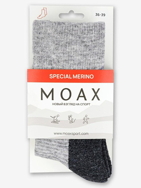 Носки лыжные Moax Special серый (вид 8) Носки лыжные Moax Special серый (фото, вид 8)