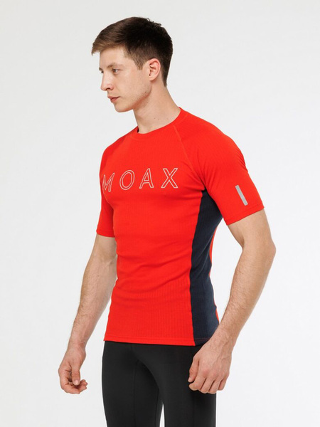 Термобелье Футболка Moax M Race SS ярко красный (вид 2) Термобелье Футболка Moax M Race SS ярко красный (фото, вид 2)