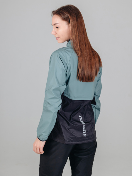 Куртка тренировочная Noname Windy 26 женская зелен/черный (вид 2) Куртка тренировочная Noname Windy 26 женская зелен/черный (фото, вид 2)