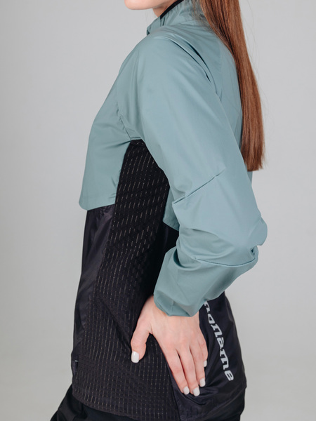 Куртка тренировочная Noname Windy 26 женская зелен/черный (вид 10) Куртка тренировочная Noname Windy 26 женская зелен/черный (фото, вид 10)
