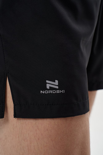 Шорты беговые NordSki M Athletic Belt 2.0 мужские Black (вид 5) Шорты беговые NordSki M Athletic Belt 2.0 мужские Black (фото, вид 5)