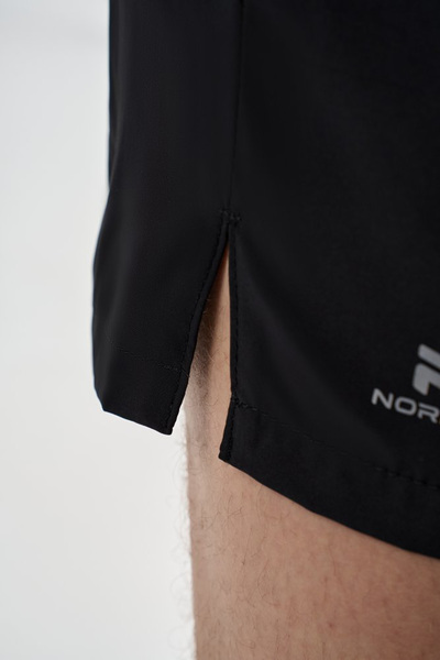 Шорты беговые NordSki M Athletic Belt 2.0 мужские Black (вид 6) Шорты беговые NordSki M Athletic Belt 2.0 мужские Black (фото, вид 6)