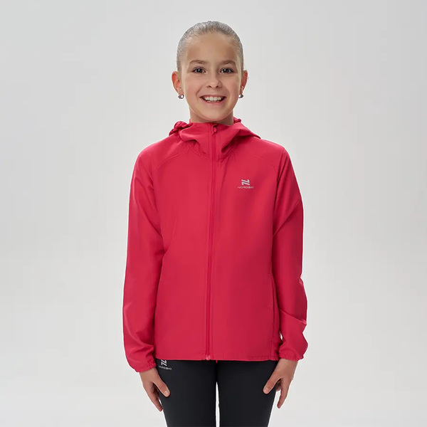 Куртка Тренировочная NordSki Jr Run 2.0 детская Raspberry (вид 1) Куртка Тренировочная NordSki Jr Run 2.0 детская Raspberry (фото, вид 1)