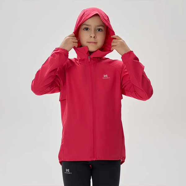 Куртка Тренировочная NordSki Jr Run 2.0 детская Raspberry (вид 2) Куртка Тренировочная NordSki Jr Run 2.0 детская Raspberry (фото, вид 2)