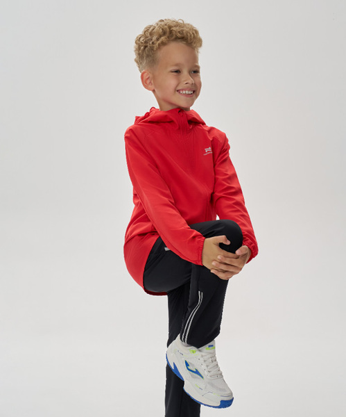 Куртка Тренировочная NordSki Jr Run 2.0 детская Risk Red (вид 11) Куртка Тренировочная NordSki Jr Run 2.0 детская Risk Red (фото, вид 11)