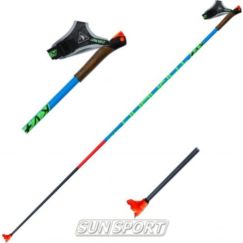 Палки лыжные KV+ Tornado Clip Blue (100% Carbon) 18/19 (вид 1) Палки лыжные KV+ Tornado Clip Blue (100% Carbon) 18/19 (фото, вид 1)