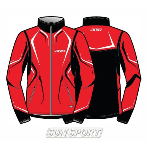 Разминочная куртка KV+ Exclusive мужская красн/белый (фото, вид 2)