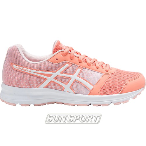 Кроссовки беговые Asics W Patriot 9 бел/розовый (вид 1) Кроссовки беговые Asics W Patriot 9 бел/розовый (фото, вид 1)