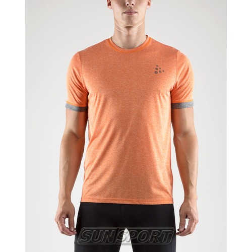Футболка Craft M Melange SS мужская оранжевый (вид 1) Футболка Craft M Melange SS мужская оранжевый (фото, вид 1)