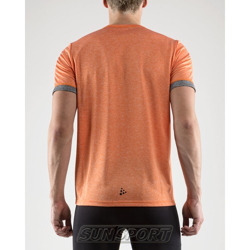 Футболка Craft M Melange SS мужская оранжевый (вид 3) Футболка Craft M Melange SS мужская оранжевый (фото, вид 3)