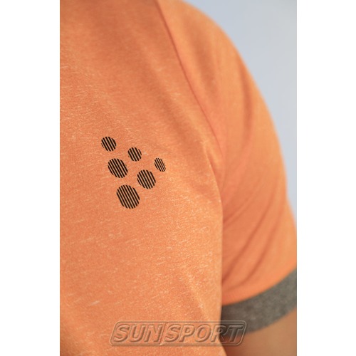 Футболка Craft M Melange SS мужская оранжевый (вид 4) Футболка Craft M Melange SS мужская оранжевый (фото, вид 4)