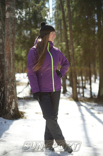 Утепленная куртка NordSki W Motion женская фиолетовый (фото, вид 1)