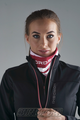 Бандана-баф NordSki Stripe бордо (вид 2) Бандана-баф NordSki Stripe бордо (фото, вид 2)