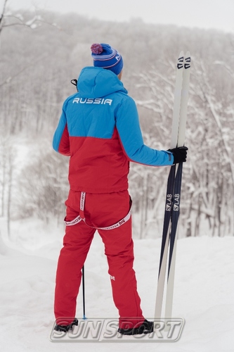 Утепленная куртка NordSki M Montana мужская син/красный (вид 4) Утепленная куртка NordSki M Montana мужская син/красный (фото, вид 4)