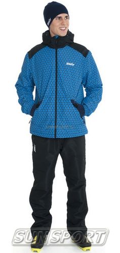 Утепленная куртка Swix Novosibirsk мужская синий (фото, вид 2)