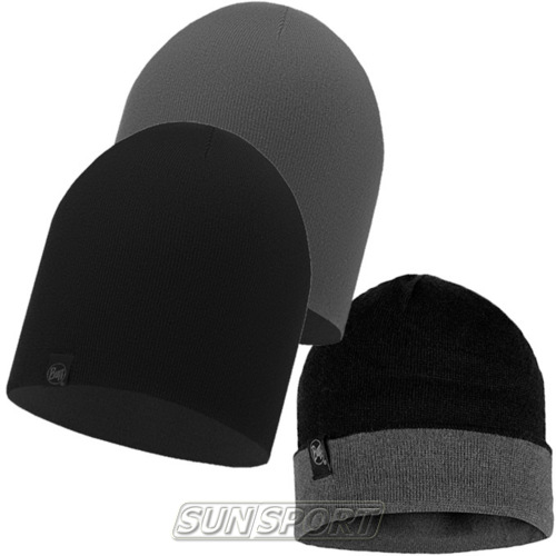  Buff Knitted Hat Dub Black (,  2)