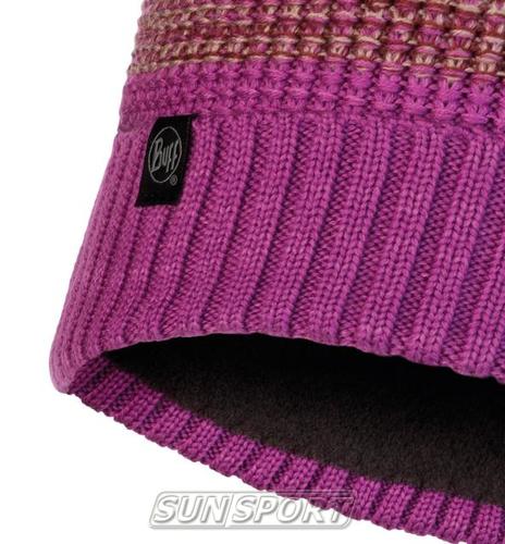 Шапка Buff Knitted&Polar Hat Alyona Mauve (фото, вид 1)