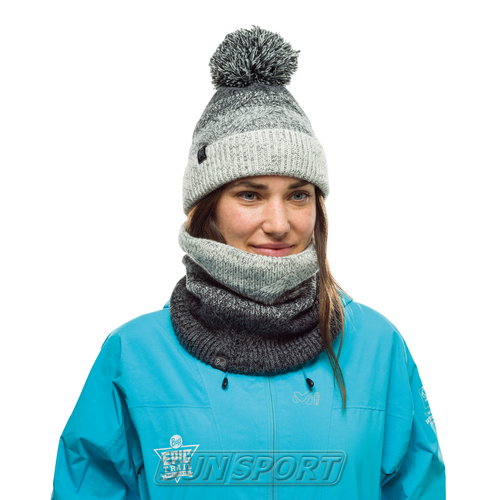 Шапка Buff Knitted&Polar Hat Masha Grey (фото, вид 1)