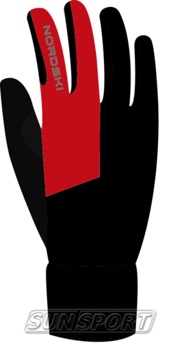 Перчатки NordSki JR Motion WS детские черн/красный (вид 1) Перчатки NordSki JR Motion WS детские черн/красный (фото, вид 1)
