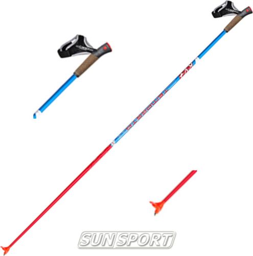 Палки лыжные KV+ Tempesta Clip Blue (90% Carbon) (вид 1) Палки лыжные KV+ Tempesta Clip Blue (90% Carbon) (фото, вид 1)