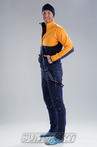 Разминочные штаны на лямках NordSki М Premium мужские BlueBerry (вид 2) Разминочные штаны на лямках NordSki М Premium мужские BlueBerry (фото, вид 2)